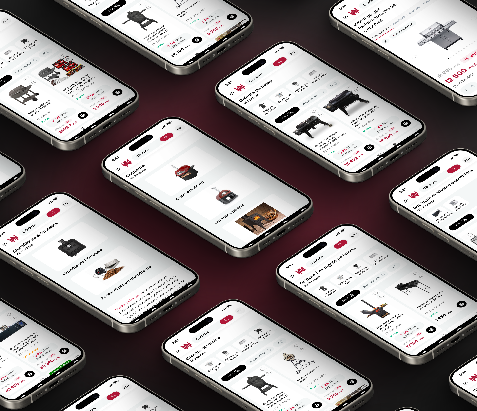 Every category on mobile — grills, smokers, ovens and outdoor kitchens.